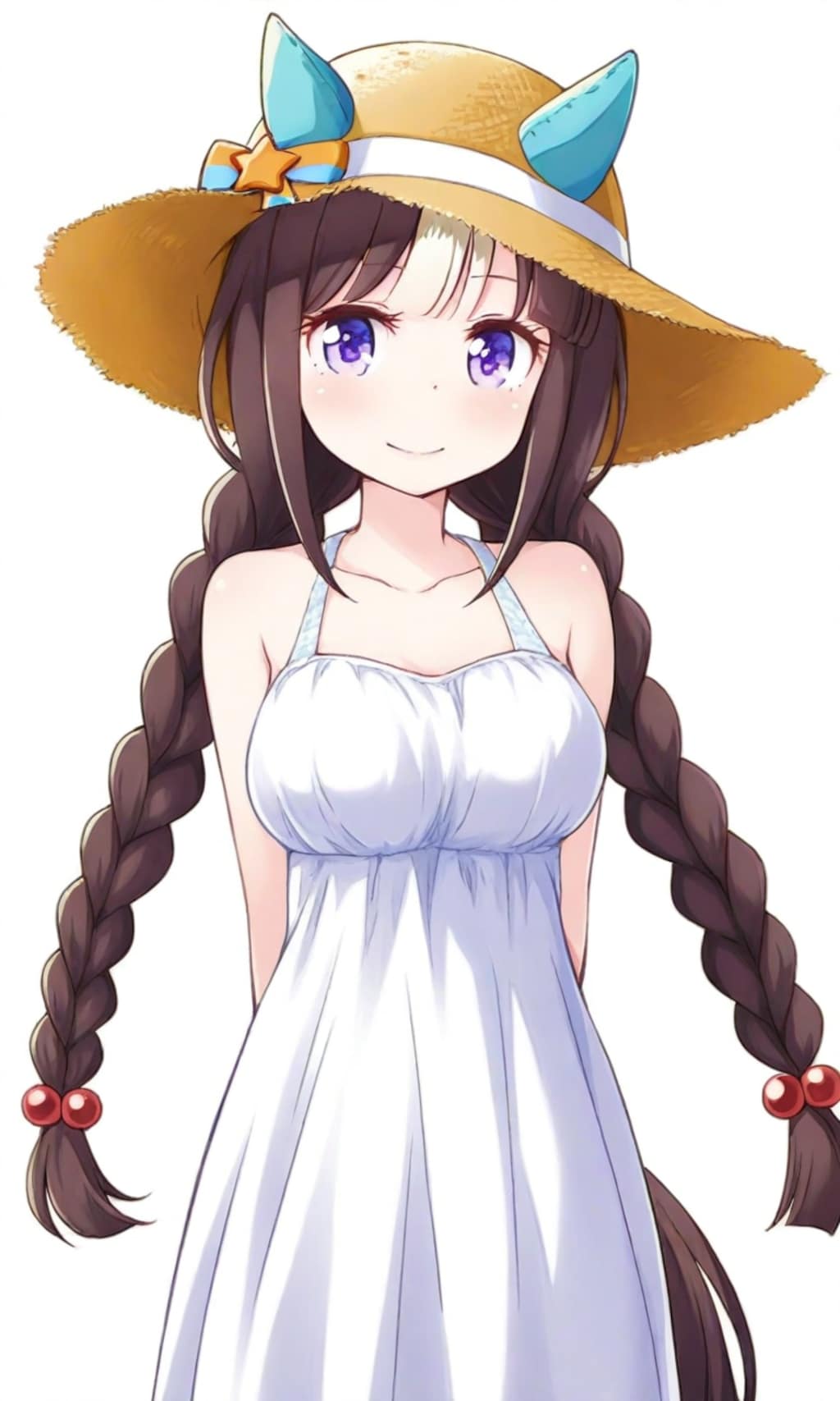 ホッコータルマエ 麦わら帽子とワンピース