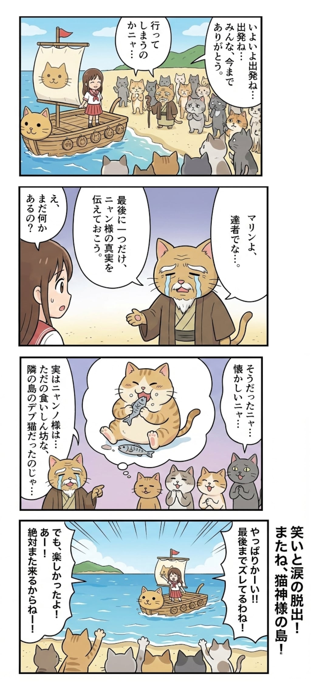 [5枚] サマツニャラコマツ島の猫神様（ケモ耳ラプソディ１１４）