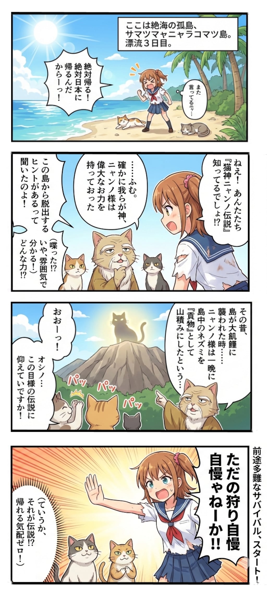 [5枚] サマツニャラコマツ島の猫神様（ケモ耳ラプソディ１１４）