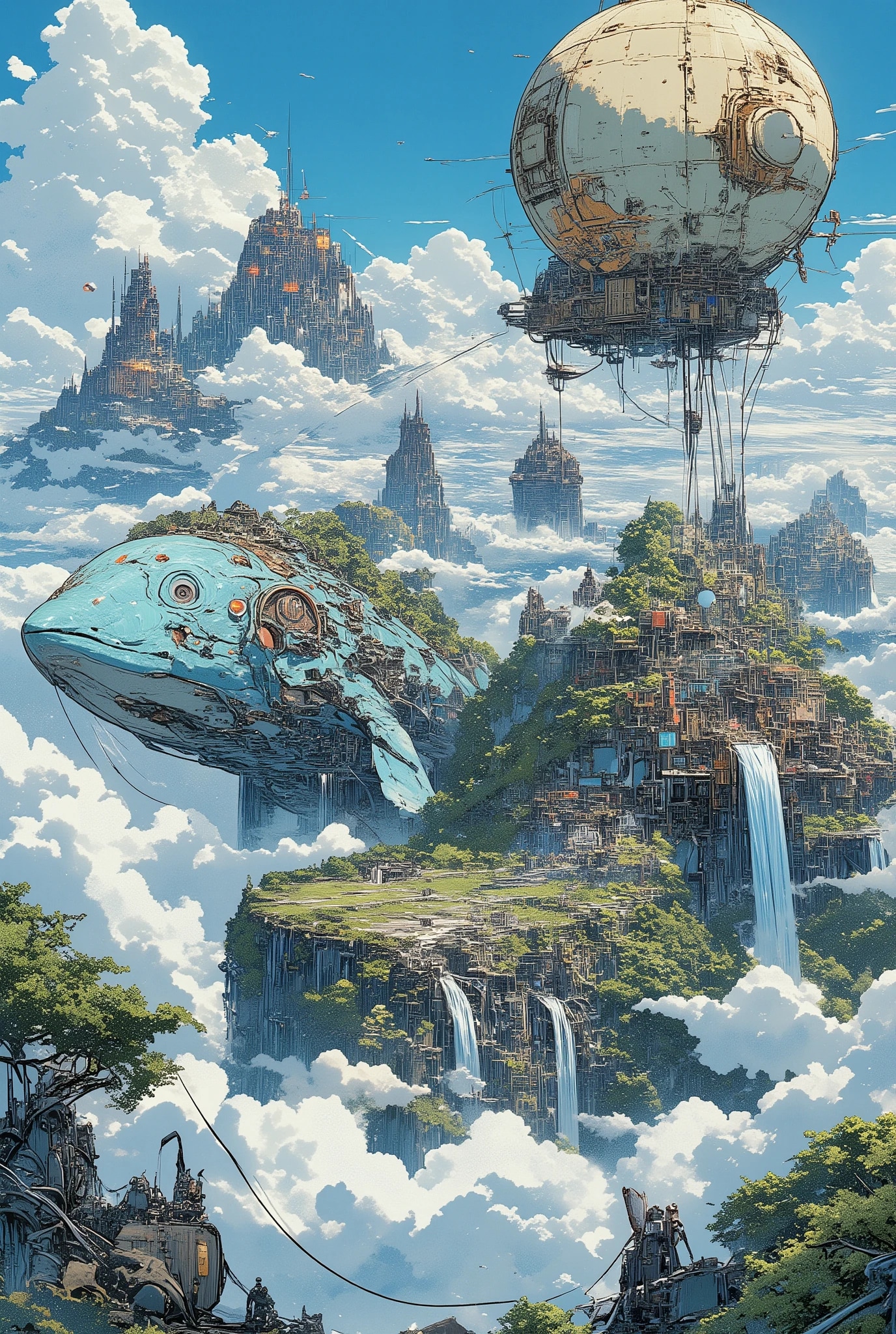 雲海の都市 | の人気AIイラスト・グラビア