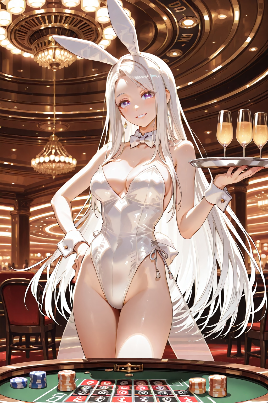 白バニー