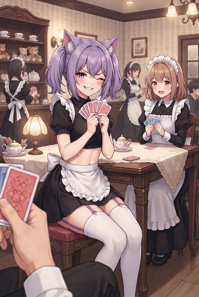 絶対今ババを引かせたメイドのシス | の人気AIイラスト・グラビア