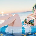 浮き輪ライディング！ 2枚目