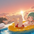 浮き輪ライディング！ 11枚目