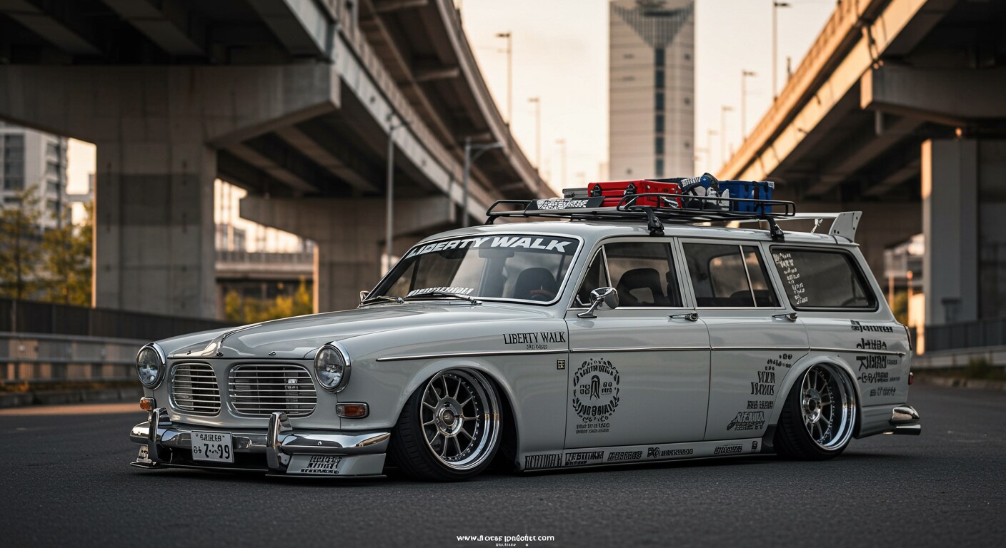 リバティーウォークボルボアマゾンワゴン | の人気AIイラスト・グラビア