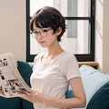 眼鏡女子の朝 5枚目
