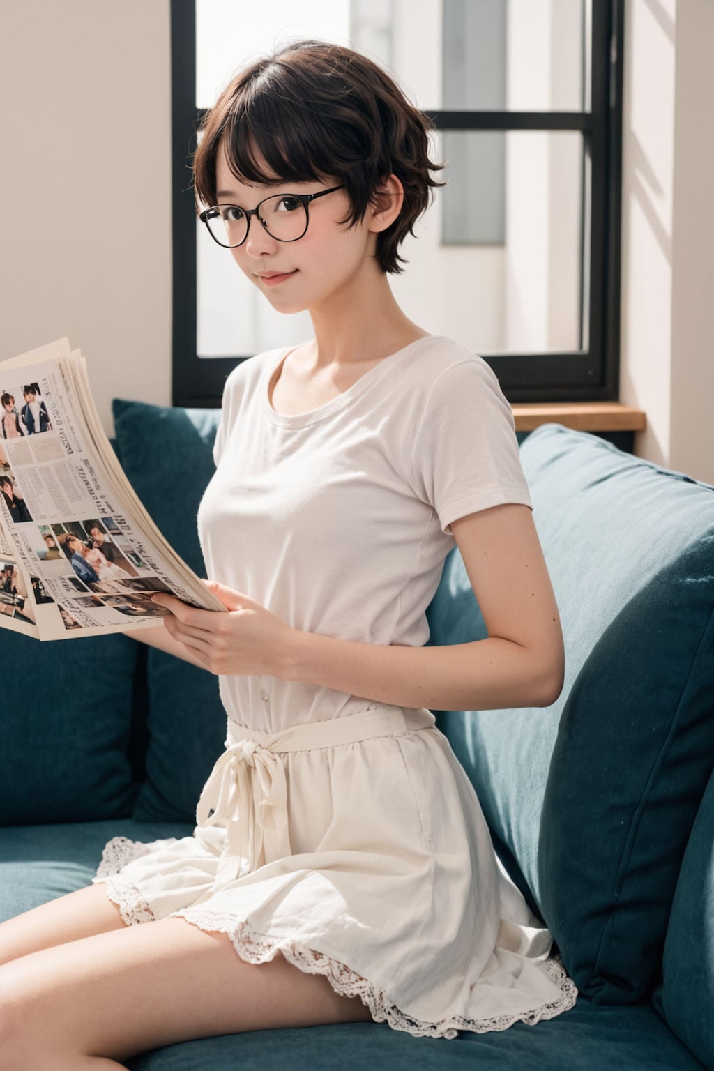眼鏡女子の朝