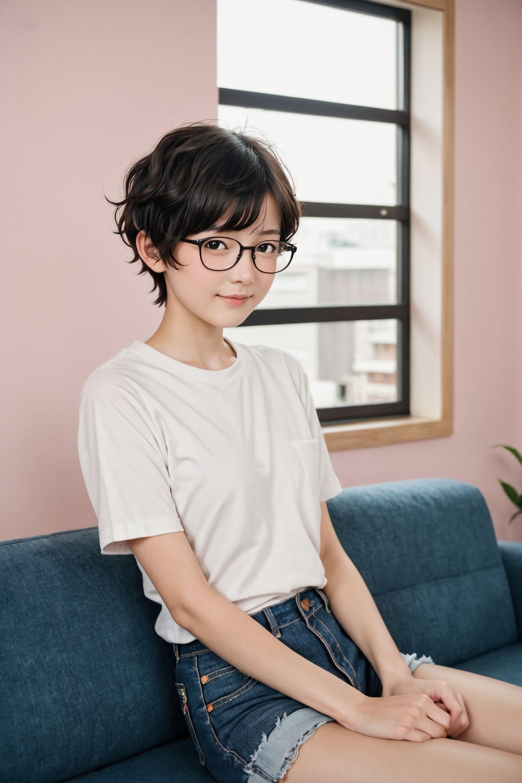 眼鏡女子の朝