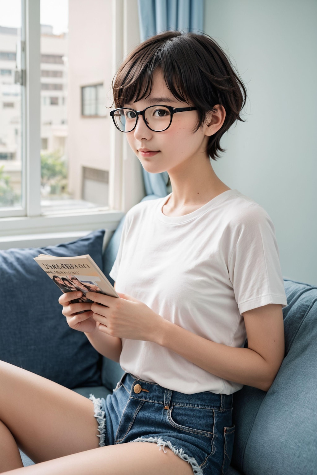 眼鏡女子の朝