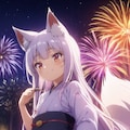 狐ちゃんと夏祭り 3枚目