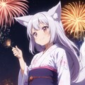 狐ちゃんと夏祭り 2枚目
