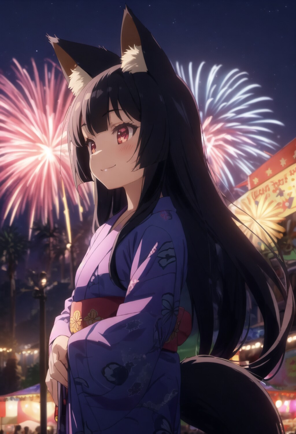 狐ちゃんと夏祭り