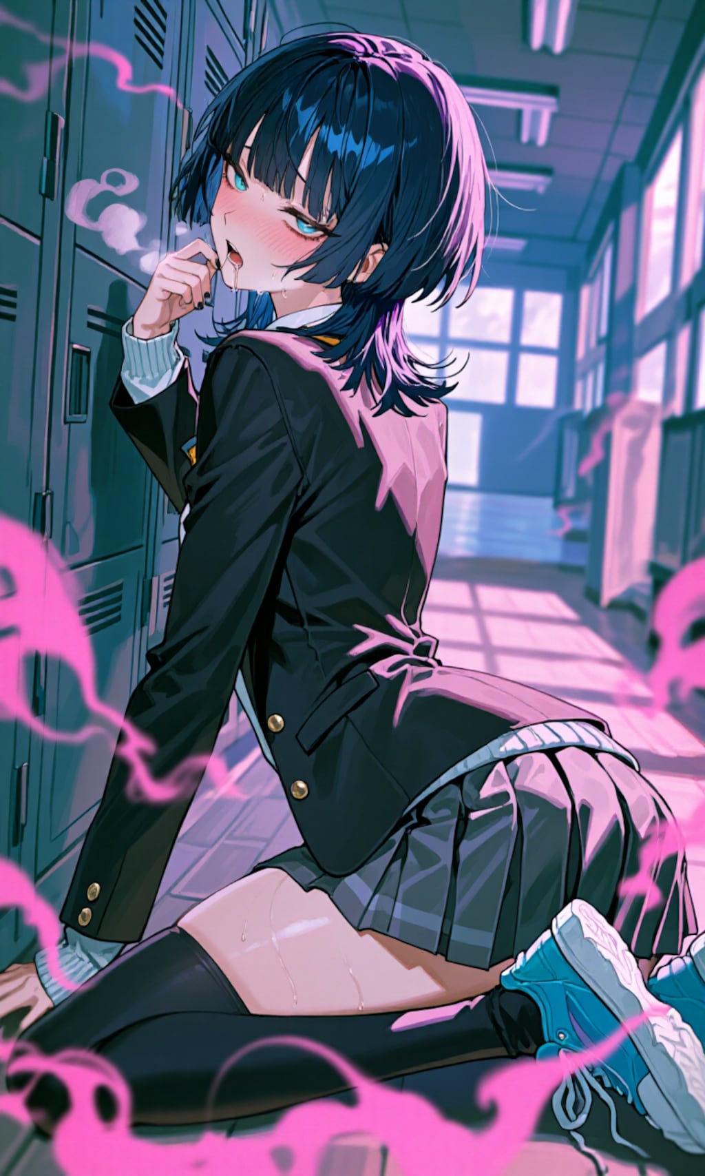 ブレザー制服女子と不思議なガス