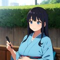 書道家の小さな女の子 4枚目