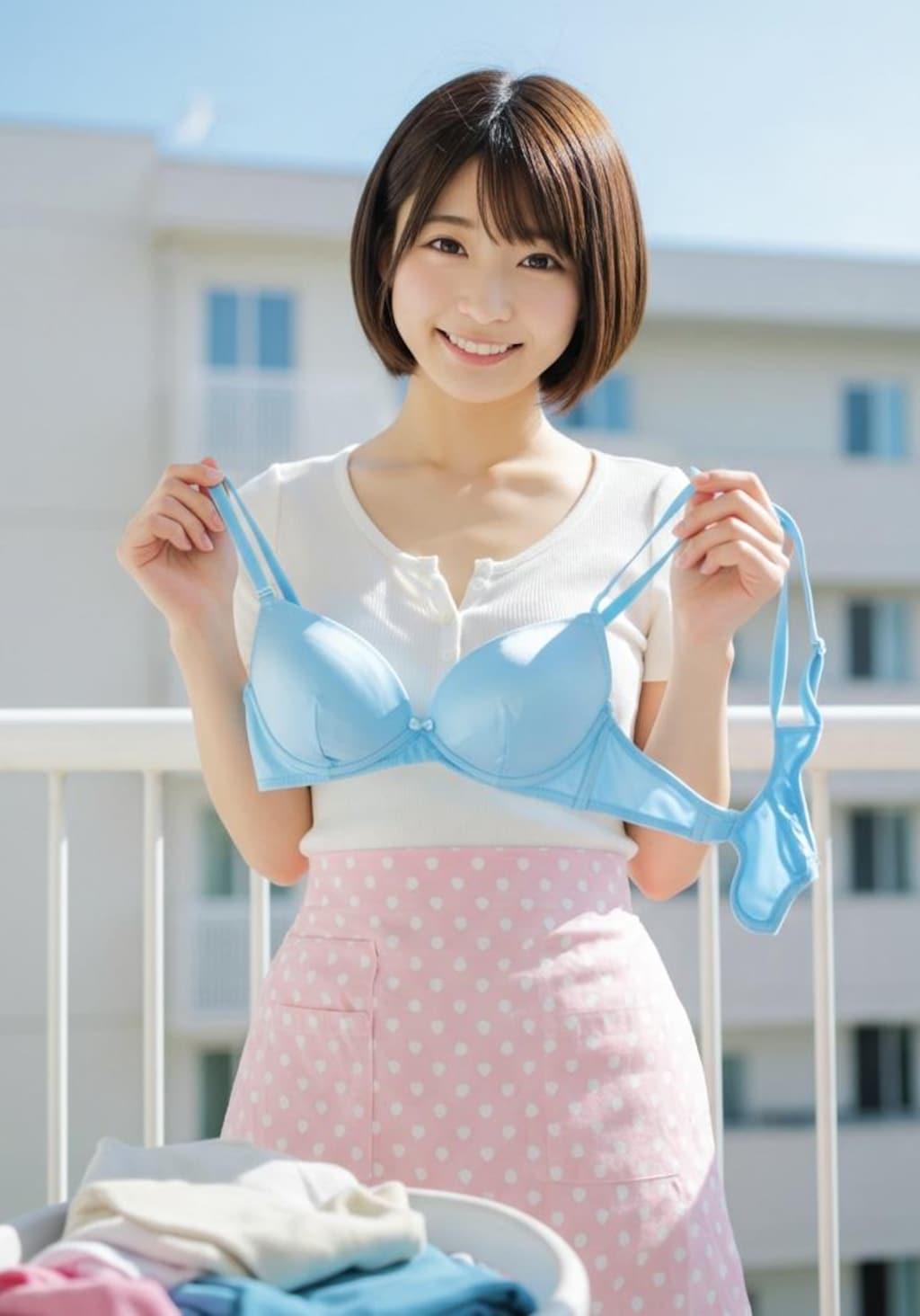洗濯日和の新妻
