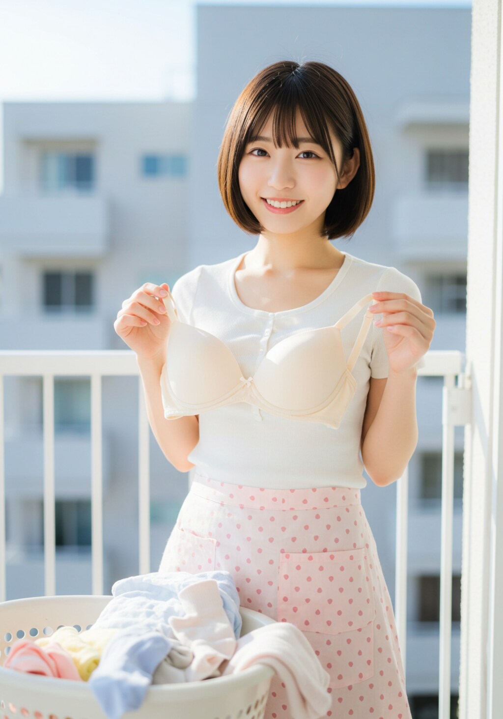 洗濯日和の新妻