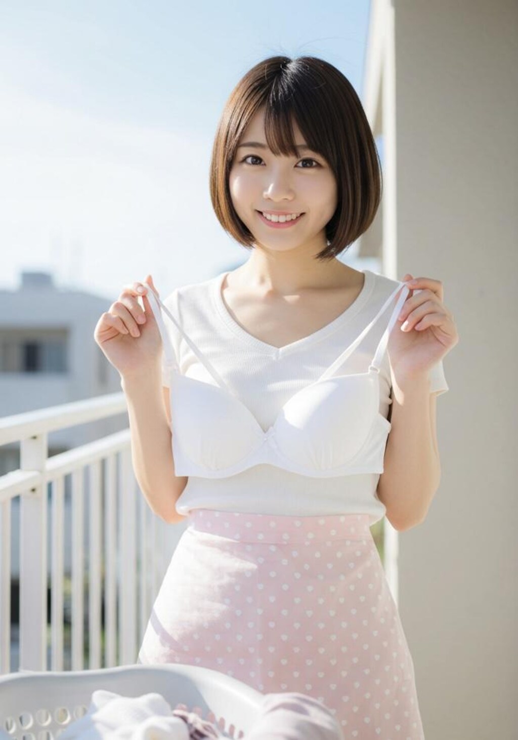 洗濯日和の新妻