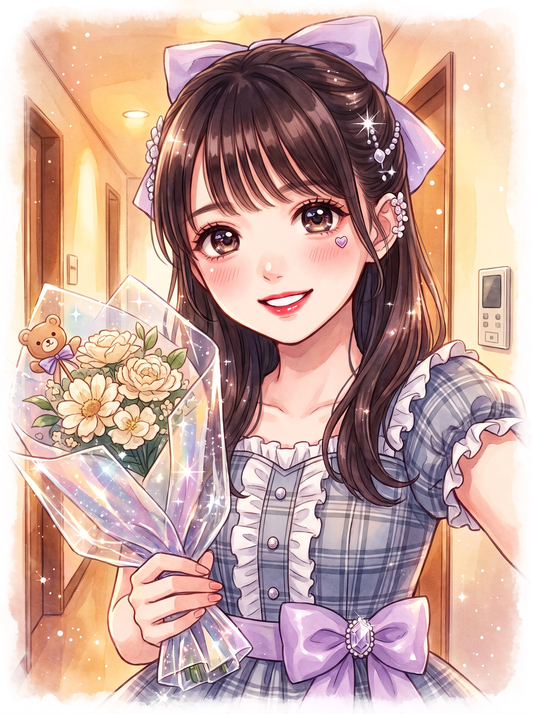 薫風に咲く紫紺の微笑 | の人気AIイラスト・グラビア