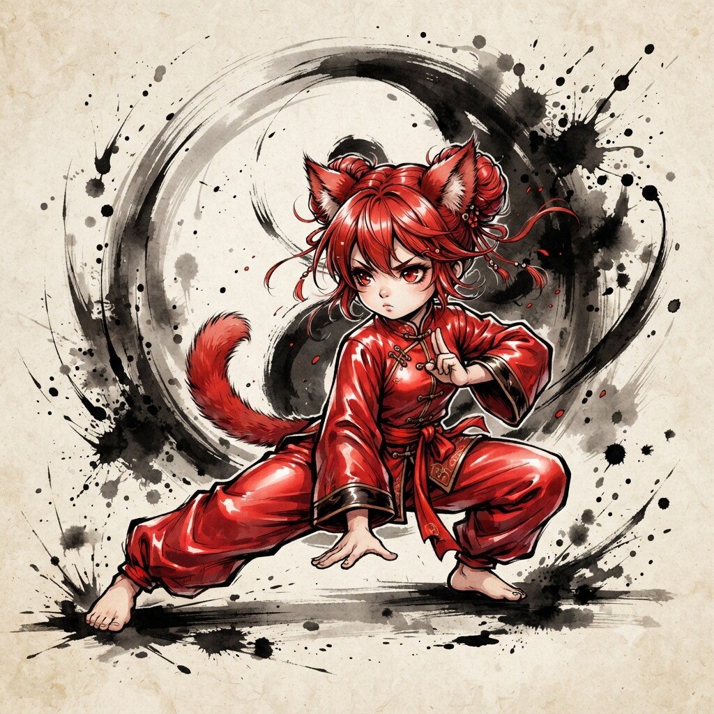 ケモミミカンフー218 | の人気AIイラスト・グラビア