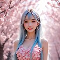 桜の花びらに包まれた君 5枚目