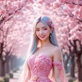 桜の花びらに包まれた君 3枚目
