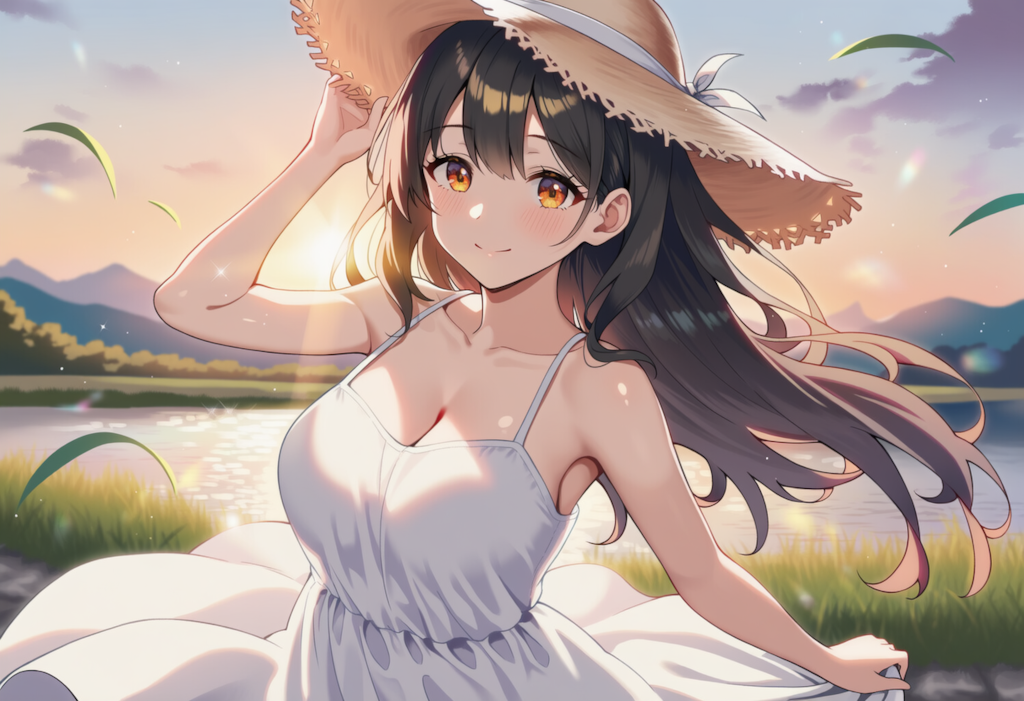 夕日