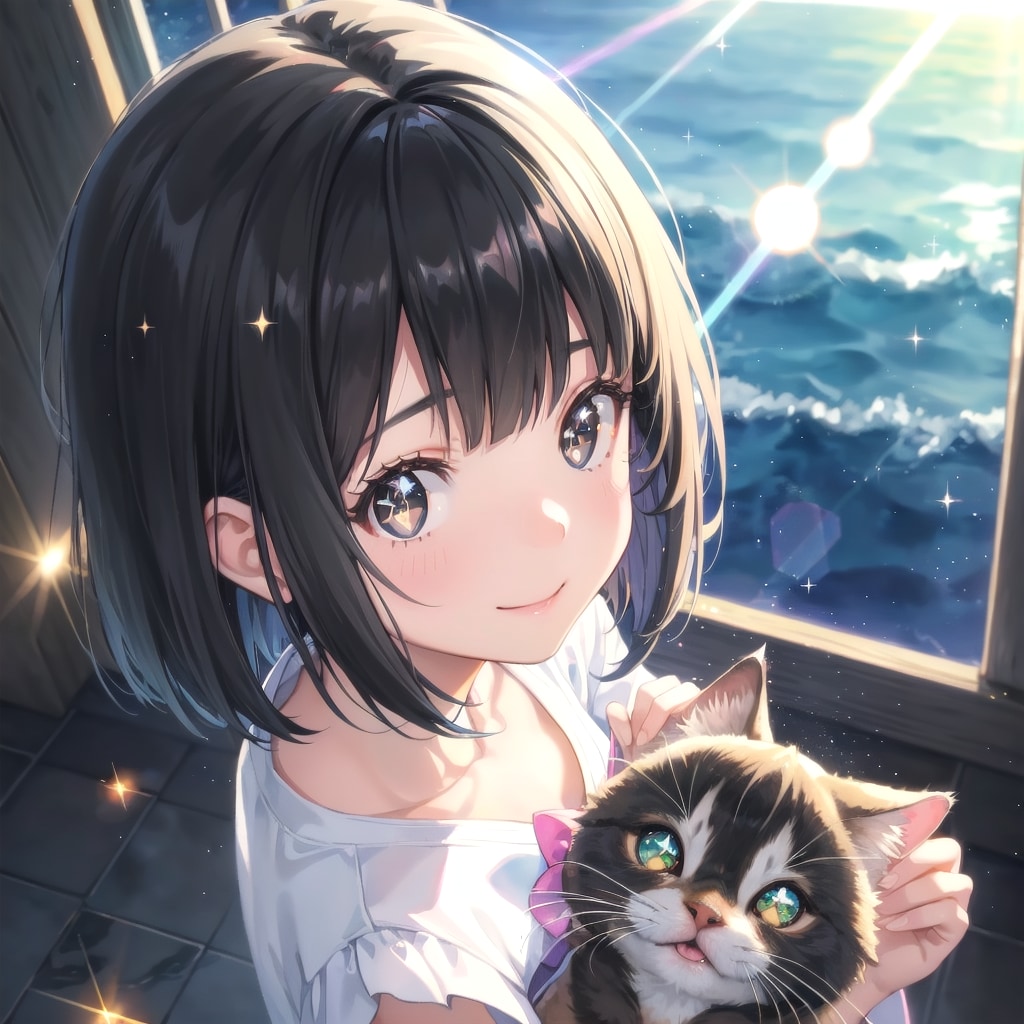夜明けの海 | の人気AIイラスト・グラビア