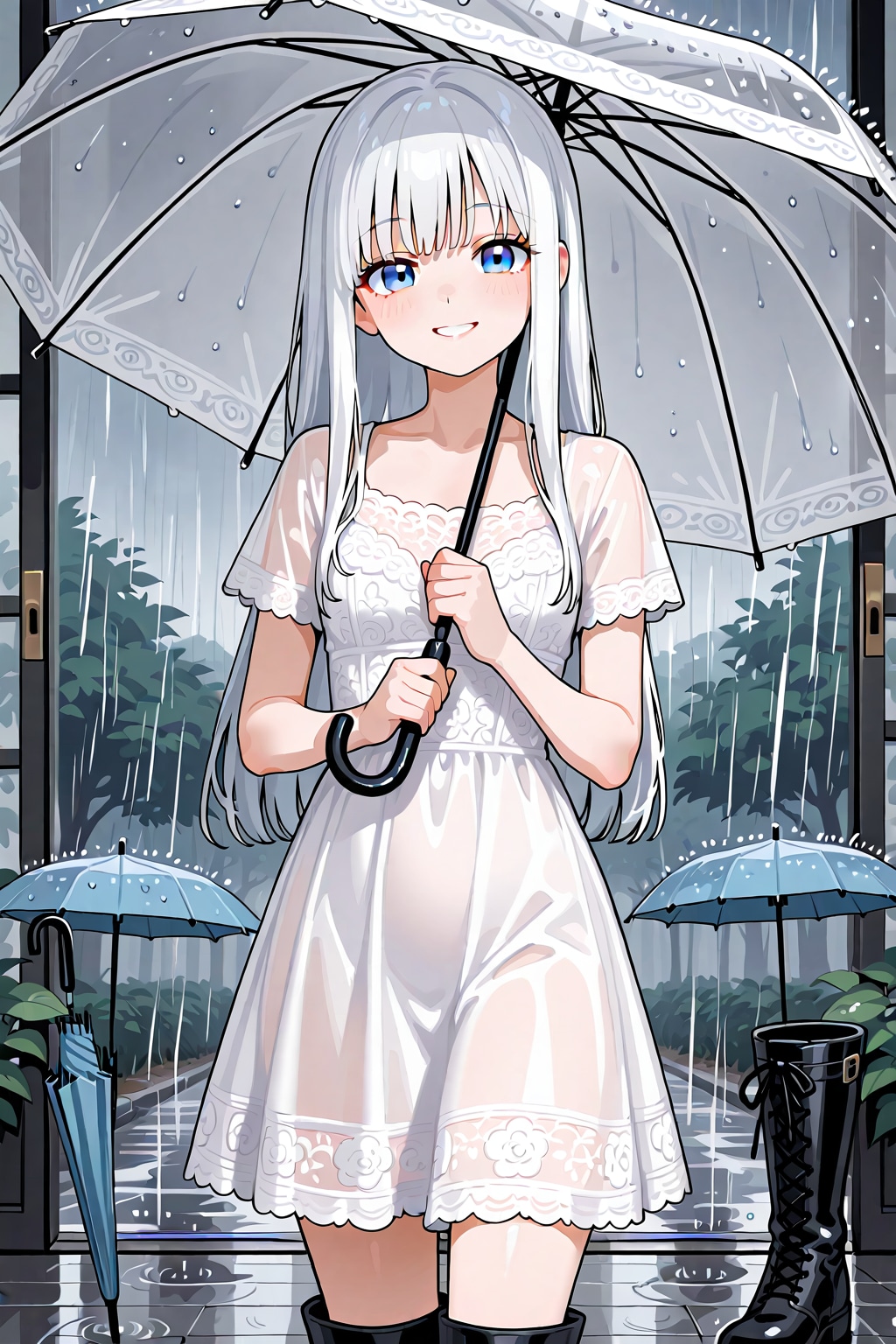 LILYちゃんと傘