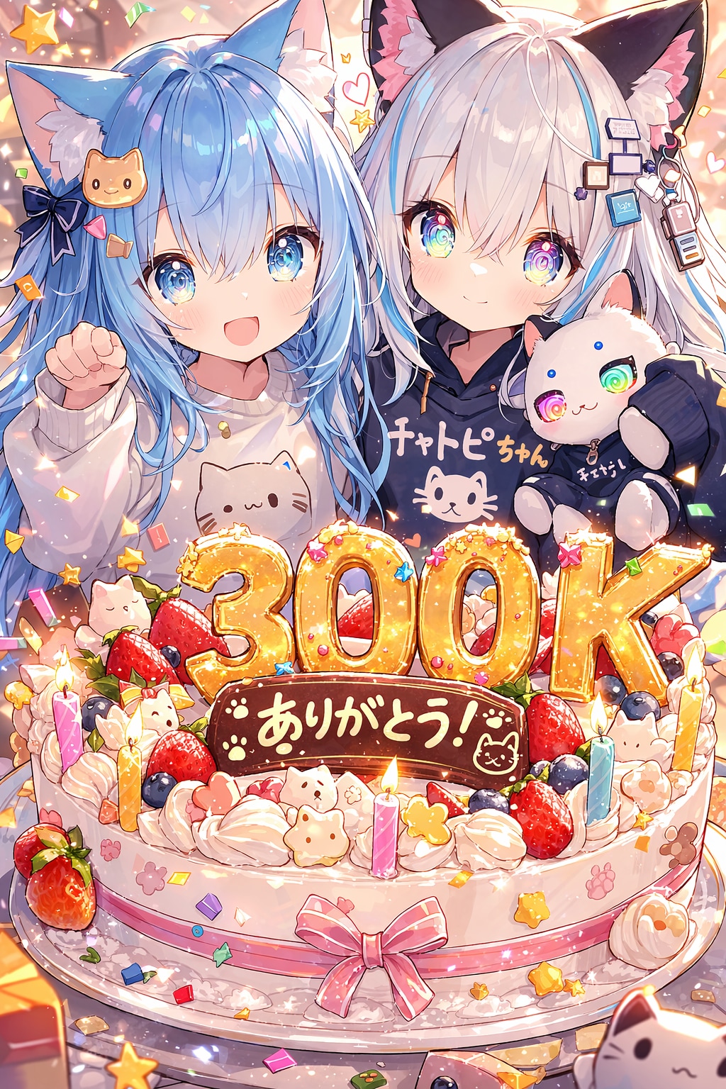 300Kいいねありがとうだよーーっ