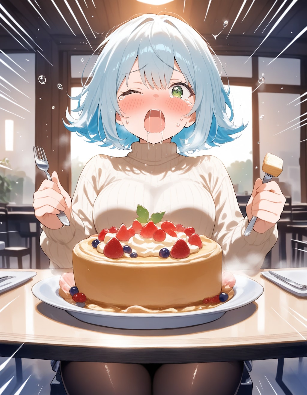 A子コスプレ#4 ドカ食い