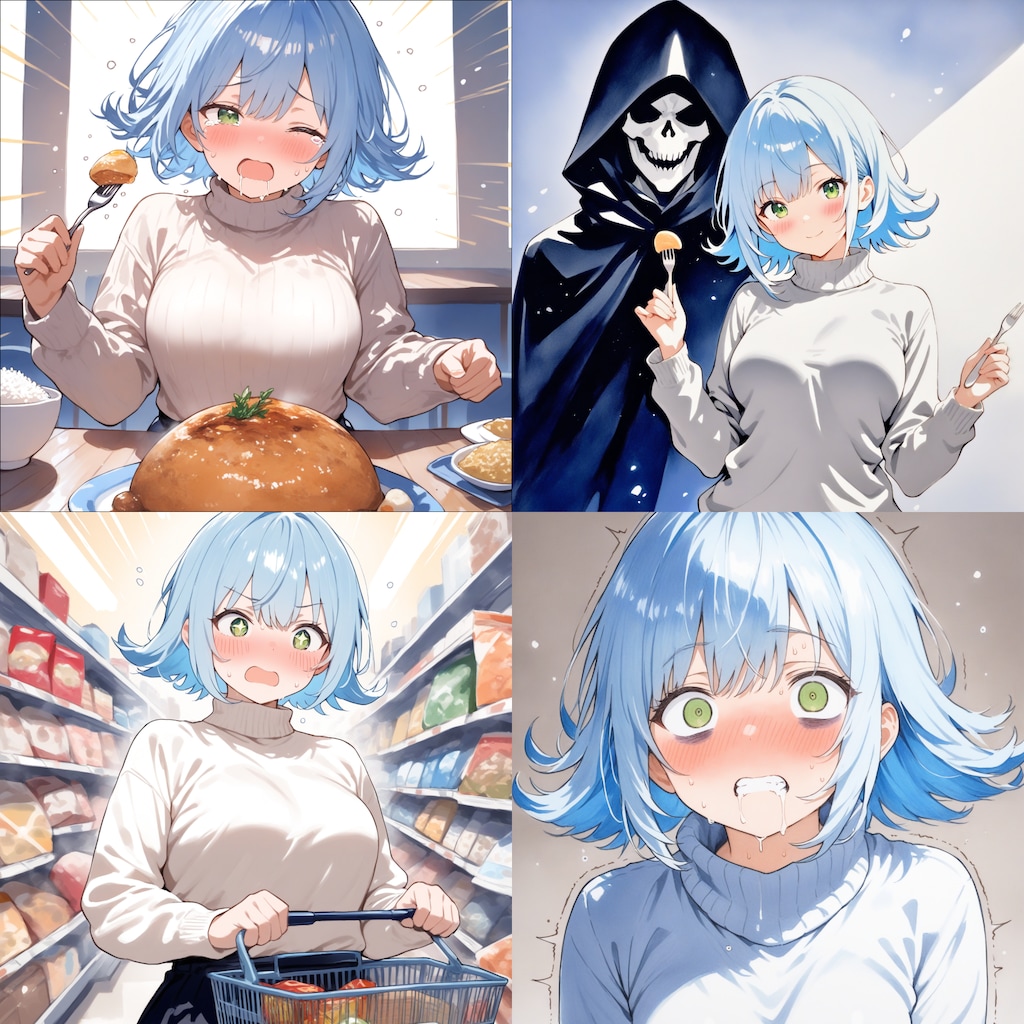 A子コスプレ#4 ドカ食い