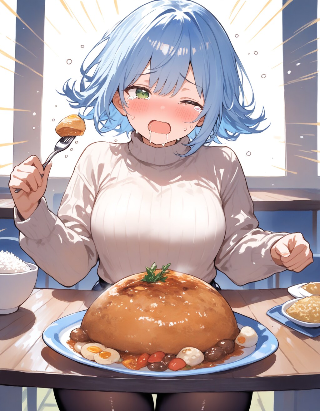 A子コスプレ#4 ドカ食い