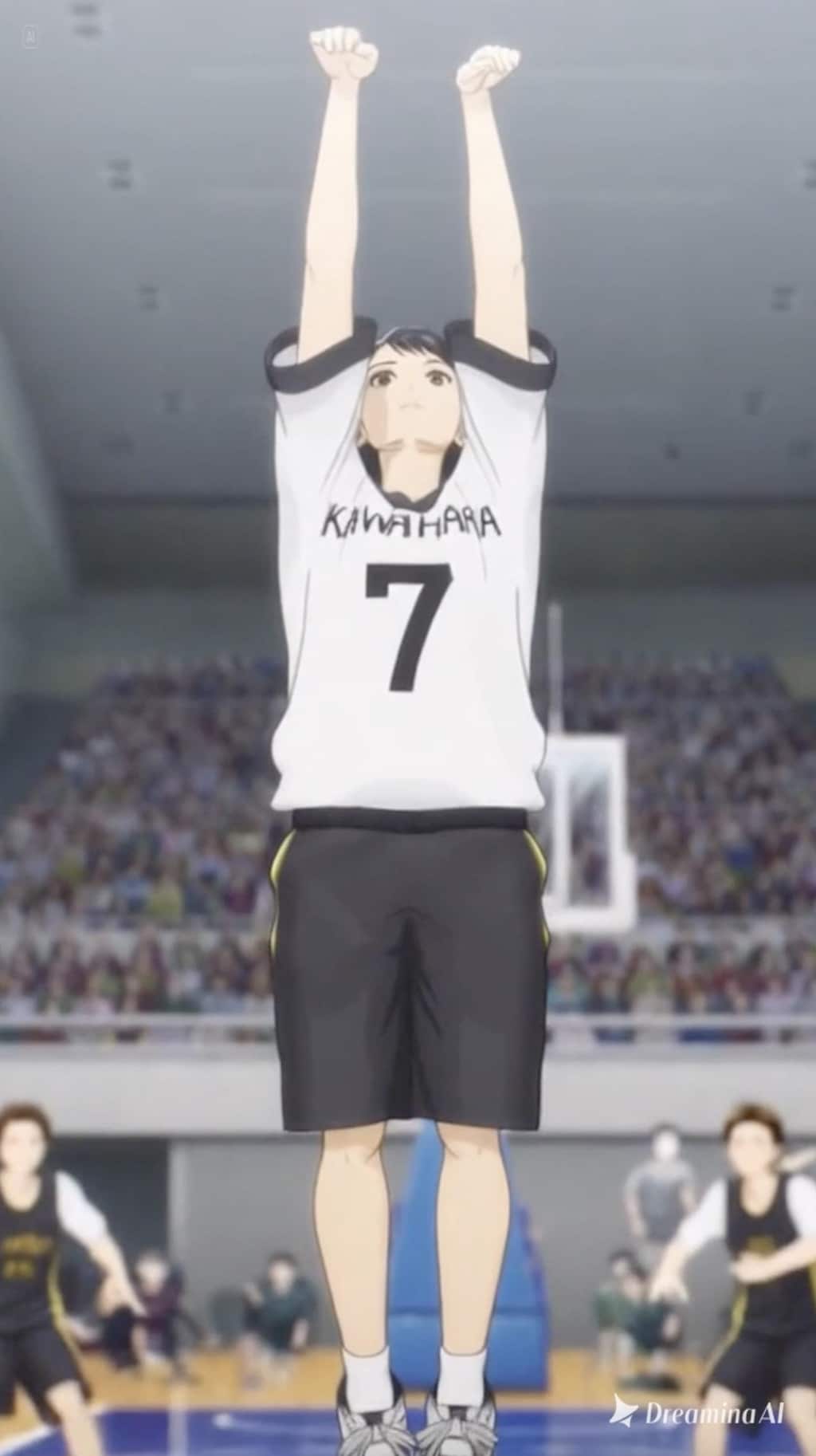 女バスのジャンプシュート381