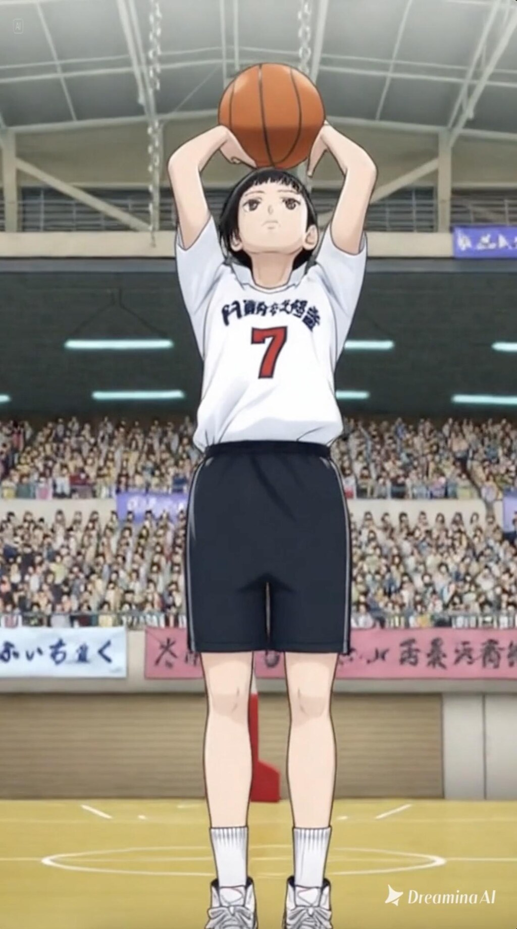 女バスのジャンプシュート381