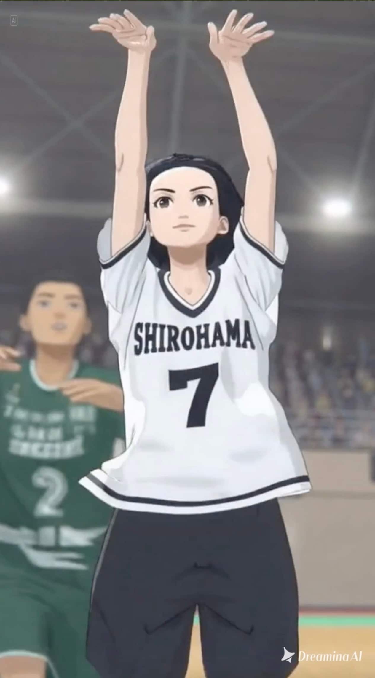 女バスのジャンプシュート381 | の人気AIイラスト・グラビア