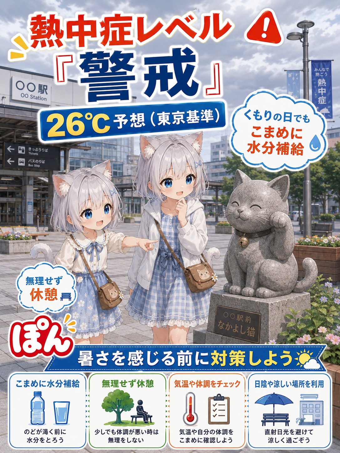 今日は警戒です
