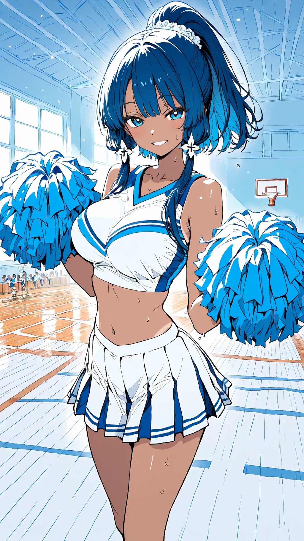 青組チアガール