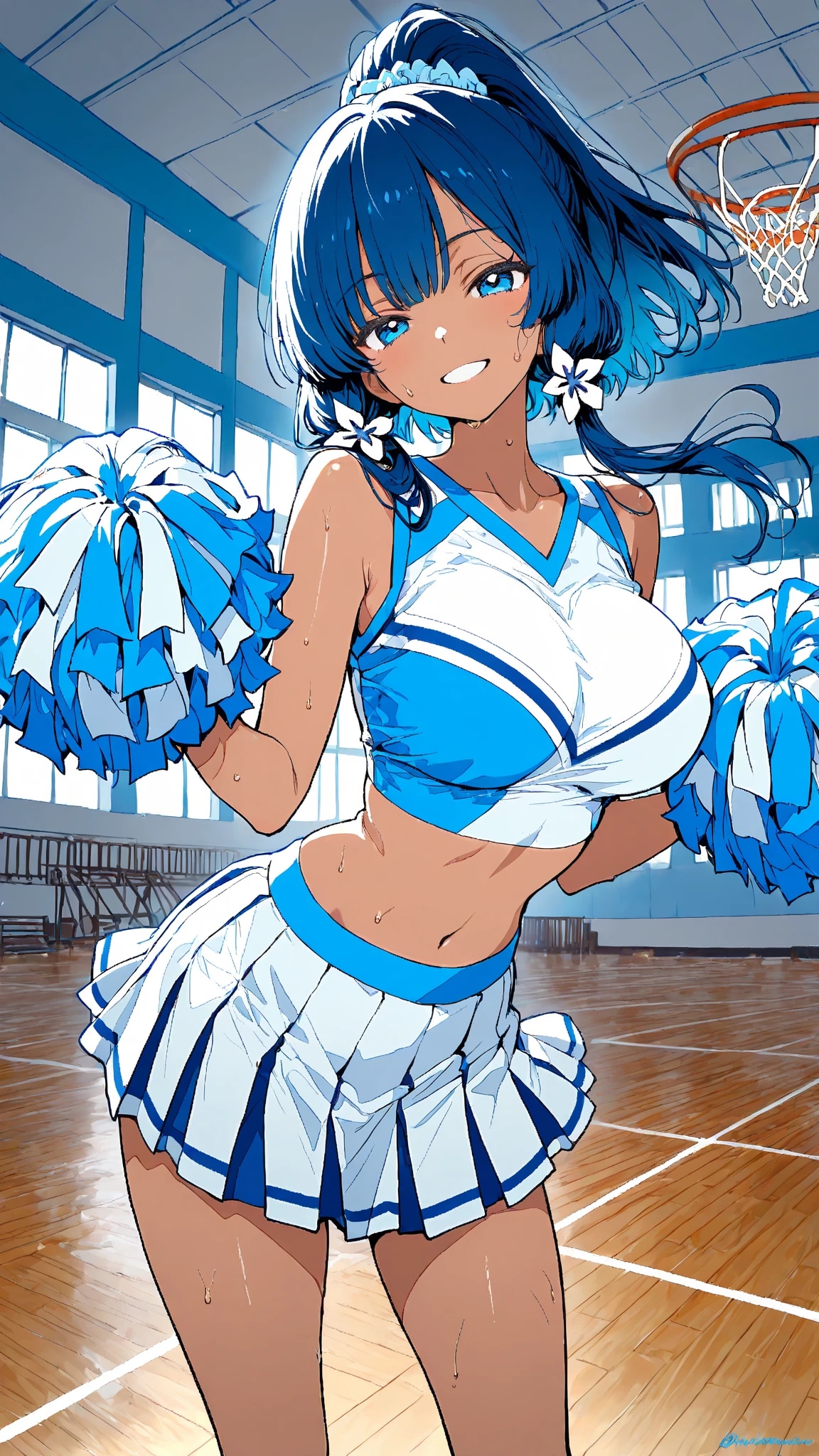 青組チアガール