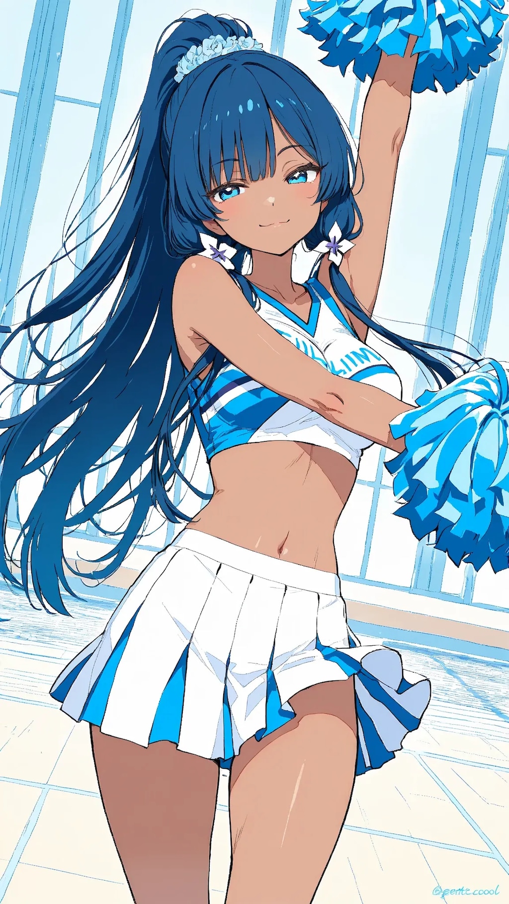 青組チアガール