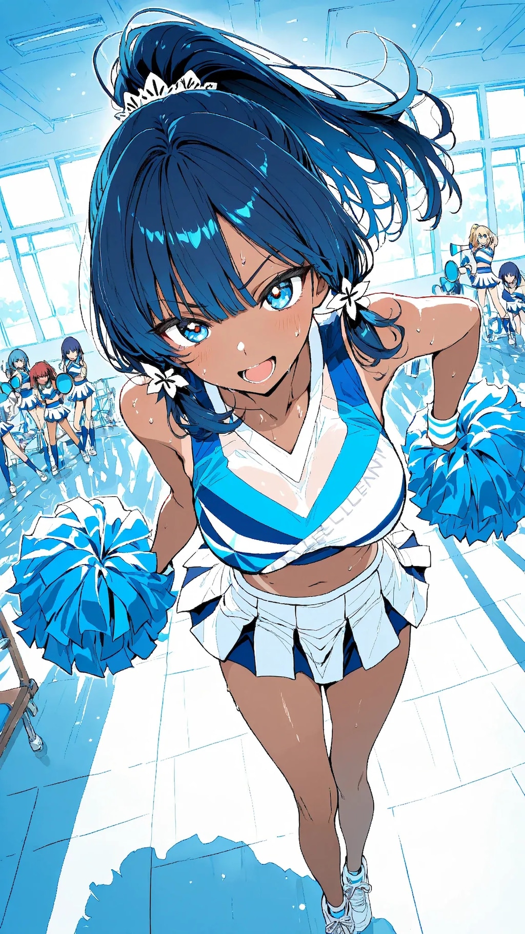 青組チアガール