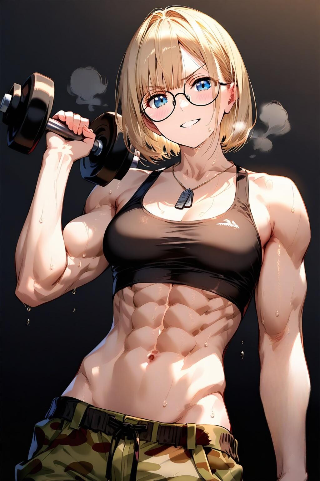 逞しいおかっぱさん
