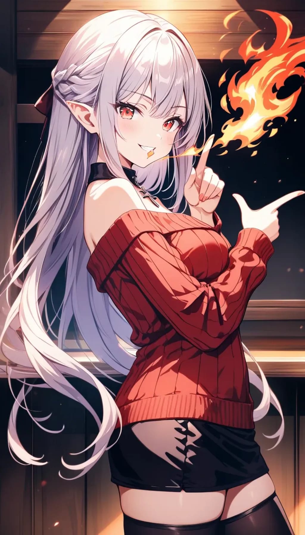 忘年会！『ほーら、火吹き芸だぞー！』アビゲイル