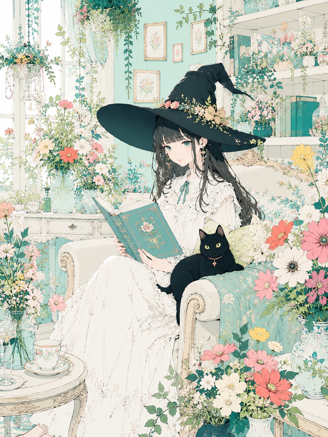 花の魔女は午後を読む