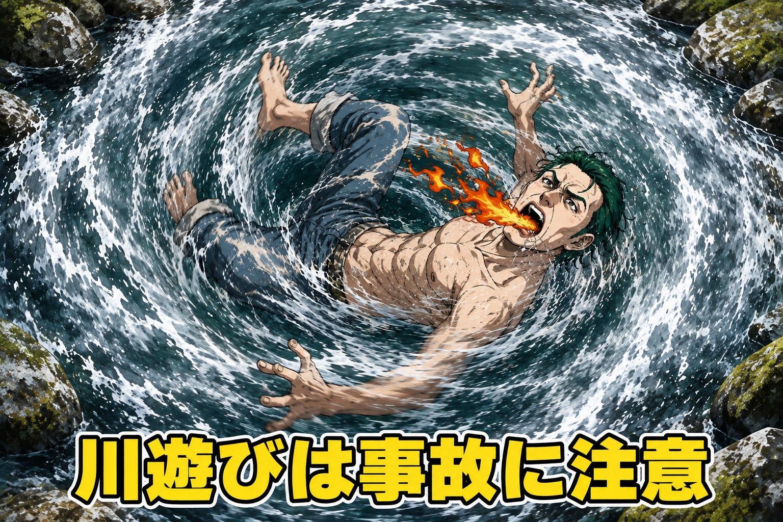 川遊びは事故に注意しましょう
