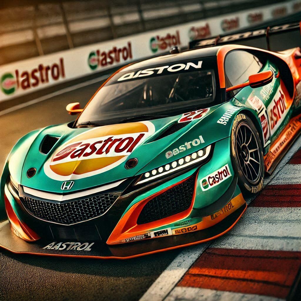 カストロールカラーホンダNSXレーシングカー