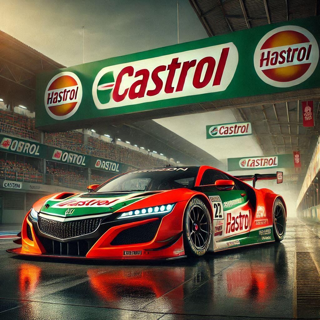 カストロールカラーホンダNSXレーシングカー