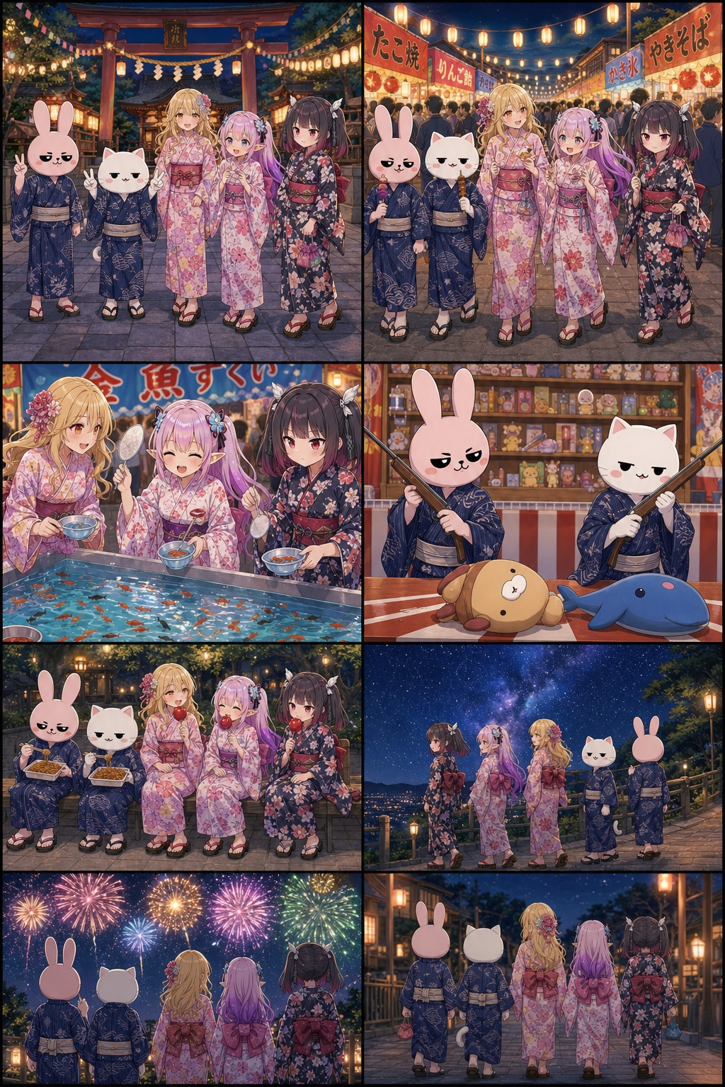 みんなで縁日（みゅうくるさん復帰記念）