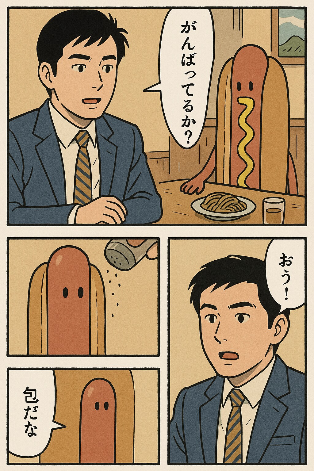 会社でくにへかえるんだな