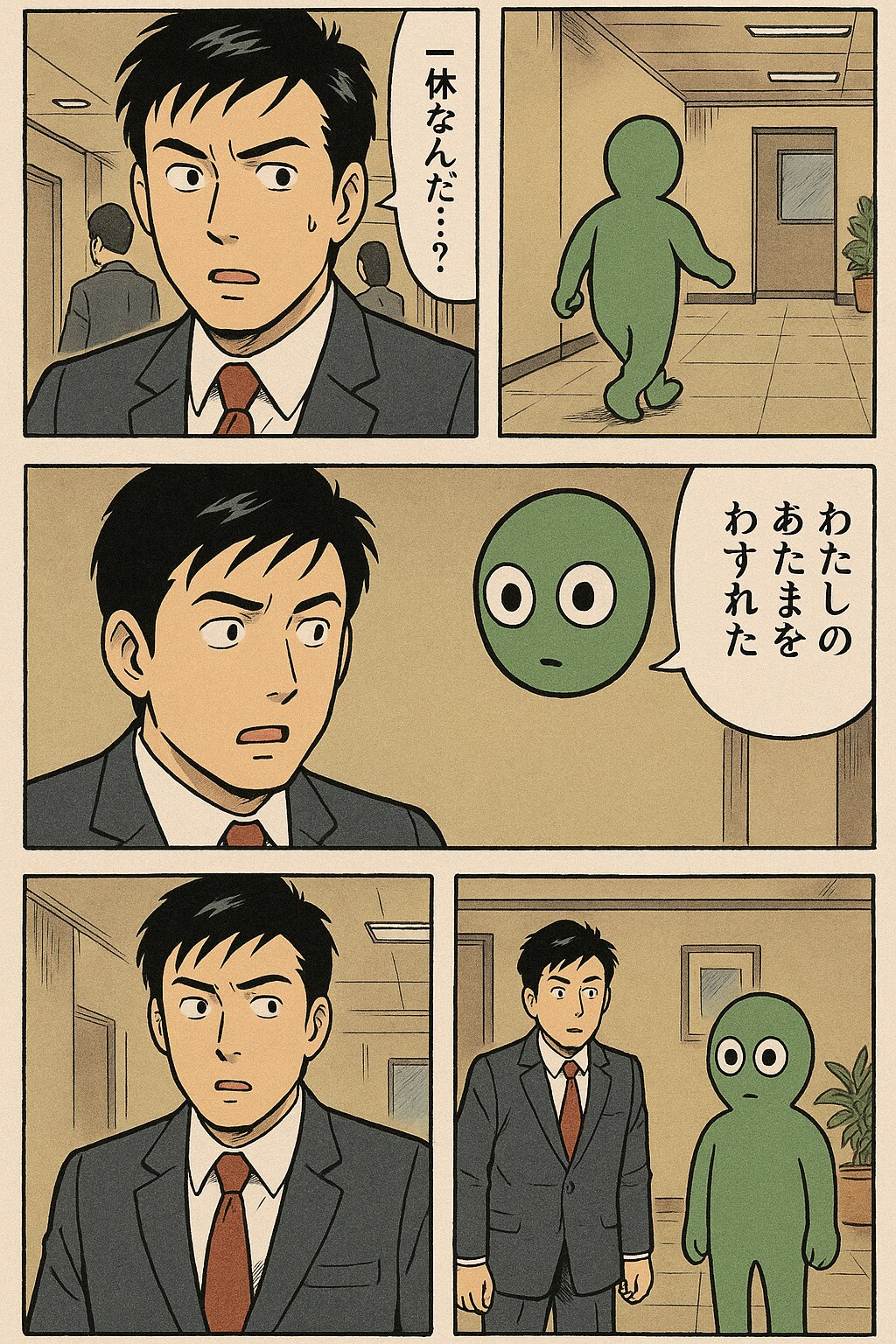 会社でくにへかえるんだな