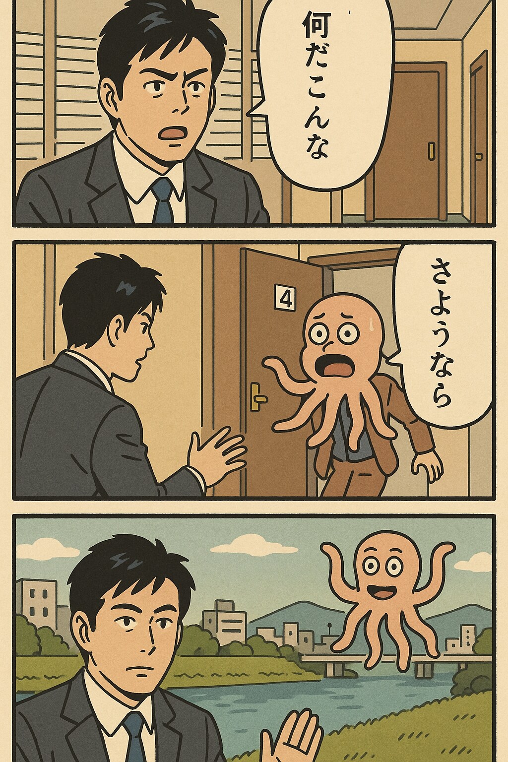 会社でくにへかえるんだな